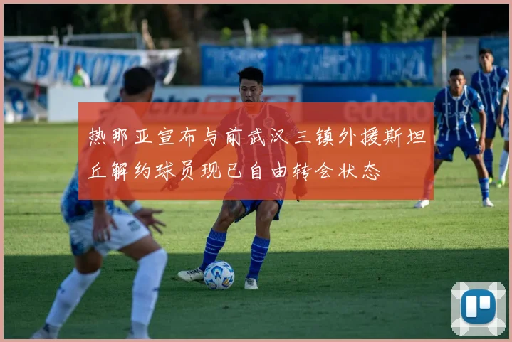 热那亚宣布与前武汉三镇外援斯坦丘解约球员现已自由转会状态